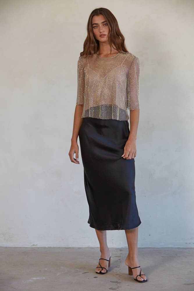 L5954 | MANHATTAN DREAM SKIRT: Black / Medium