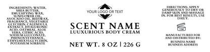Luxurious Body Cream -  Custom Label
