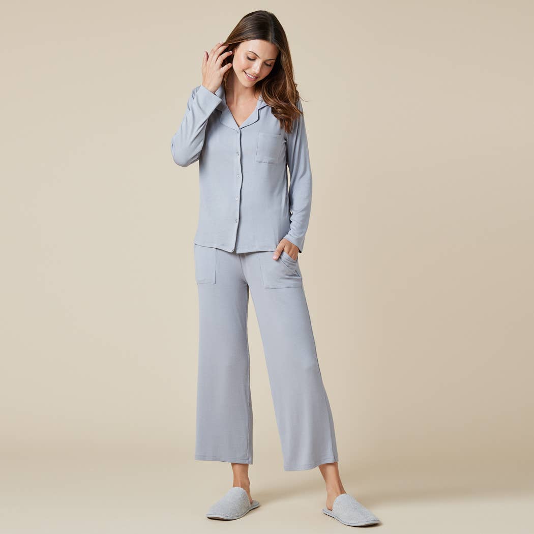 Aria - Slim Notch Collar PJ Set