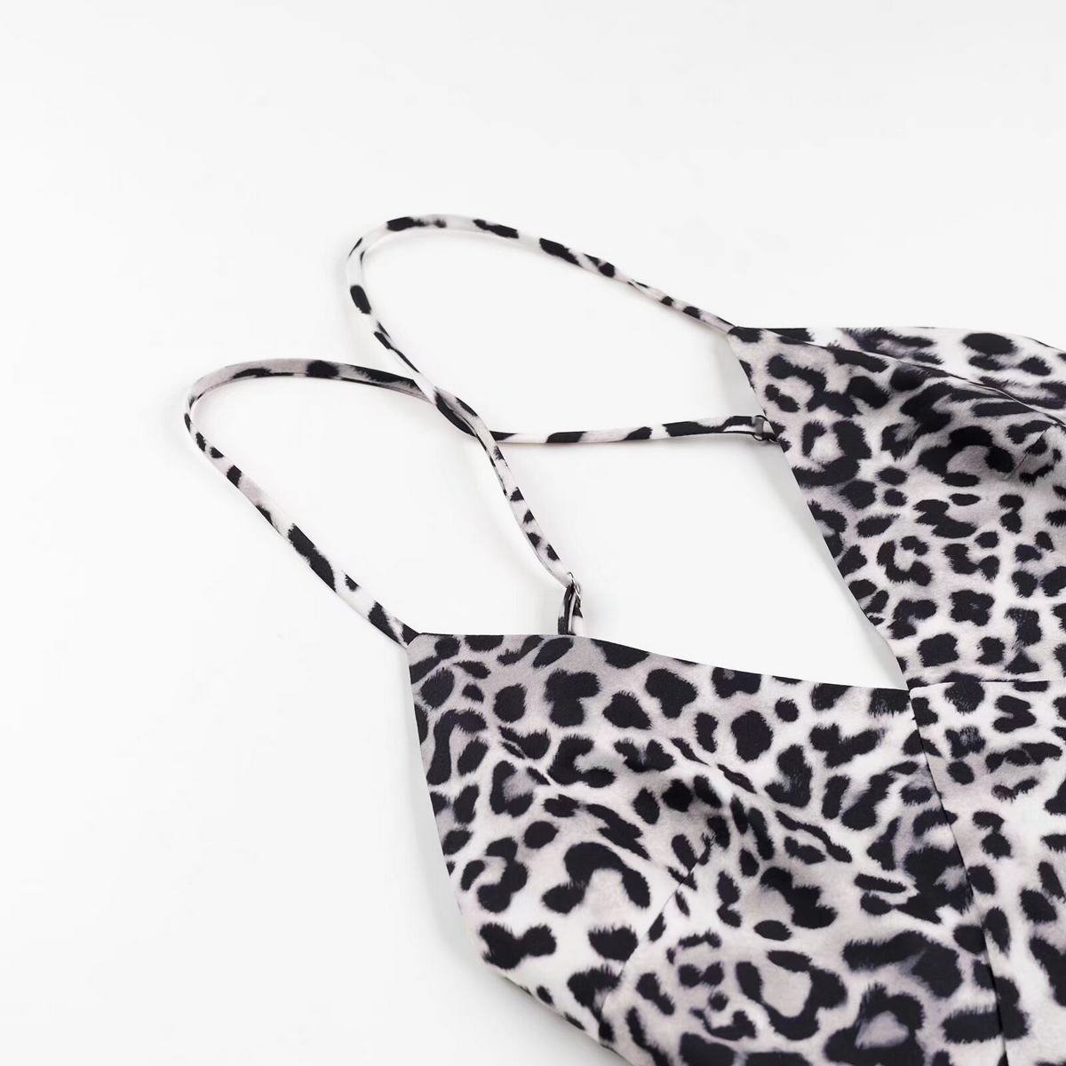 Elegant French Print Crew Neck Midi Dress_CWDMD5823