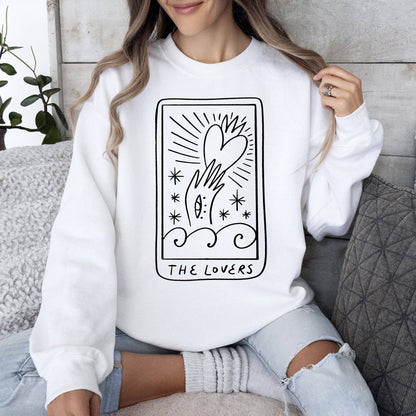 Lovers Tarot, Mystical, Magic, Sweatshirt, Valentine's Day