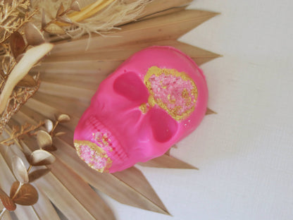 Gilded Quartz Skull Soap