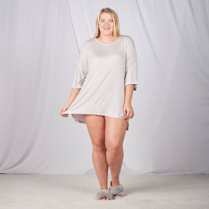 Faceplant Bamboo® and Organic Cotton Oversized boyfriend tee: Black / Small/Medium