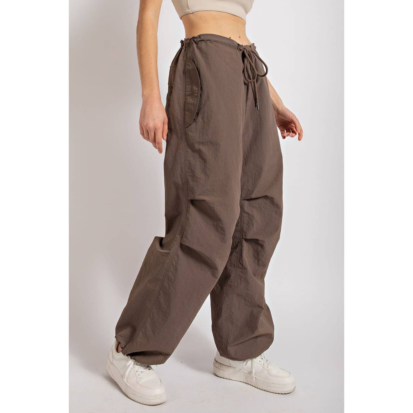 CARGO PANTS: Olive / M NYLON TASLAN BALLON