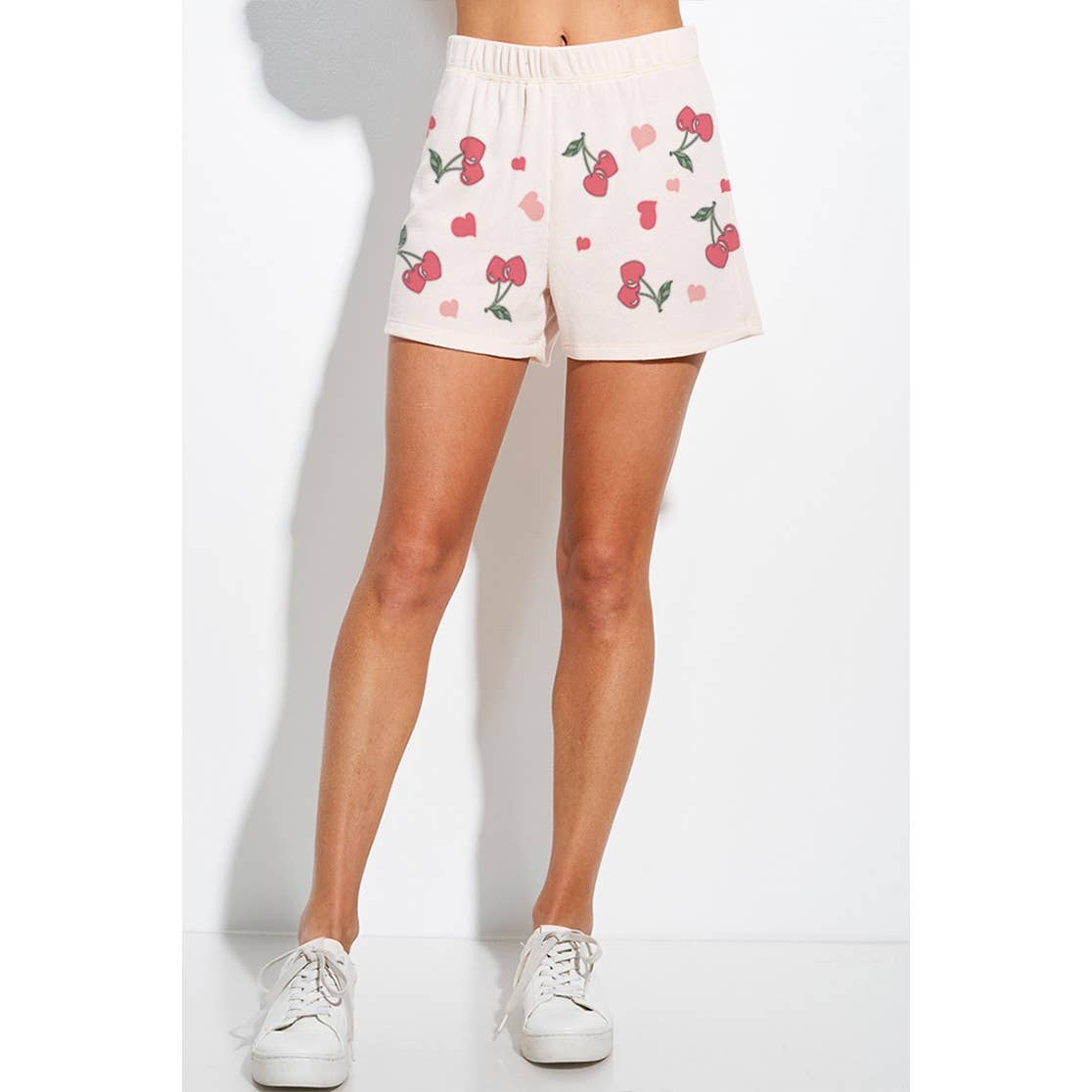 Cherry much print lounge short pants set