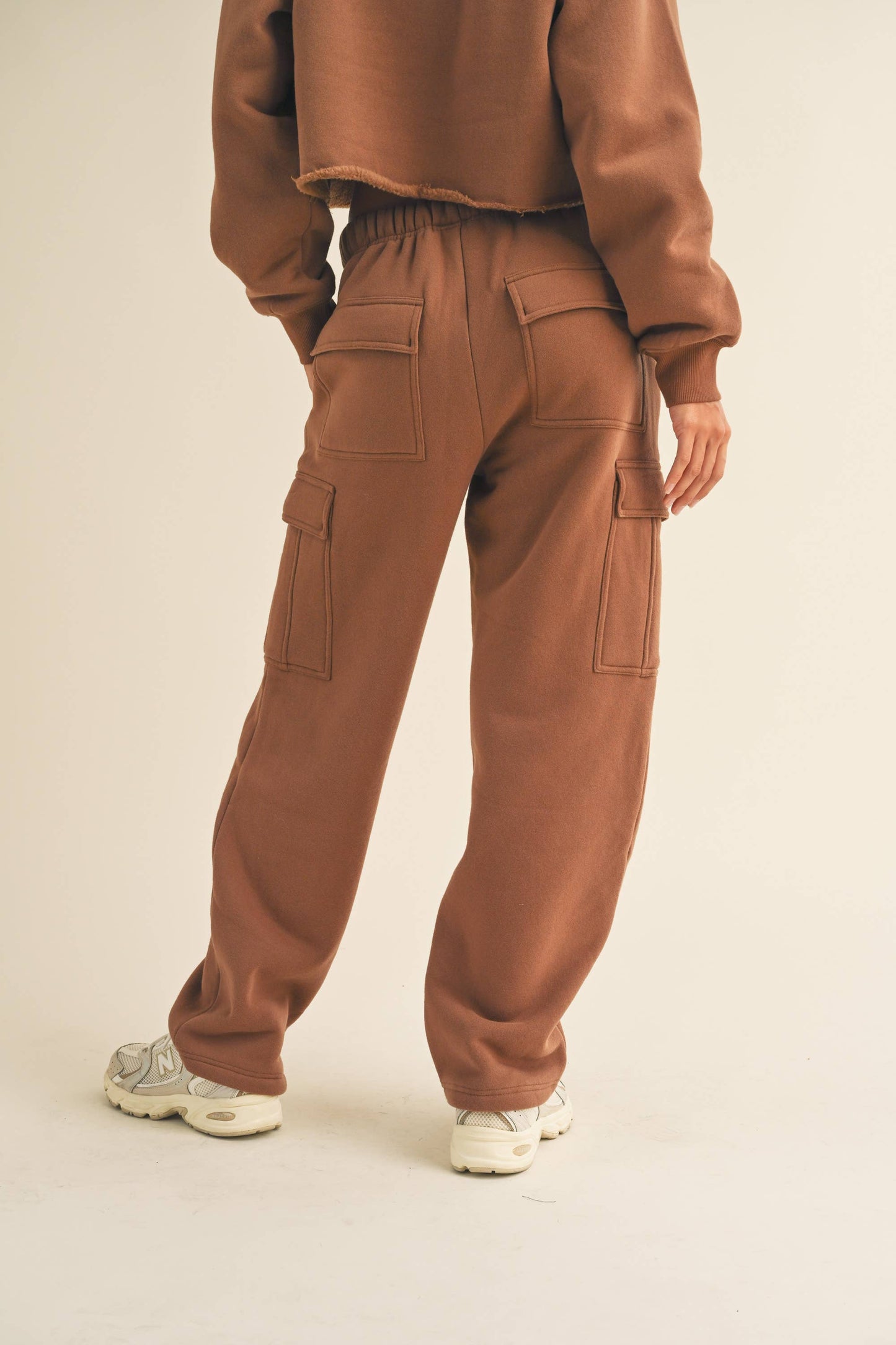 CARGO POCKET SWEATPANTS: BLACK / L P3135ST