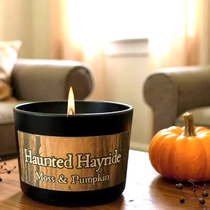Haunted Hayride Candle | Moss & Pumpkin | Halloween