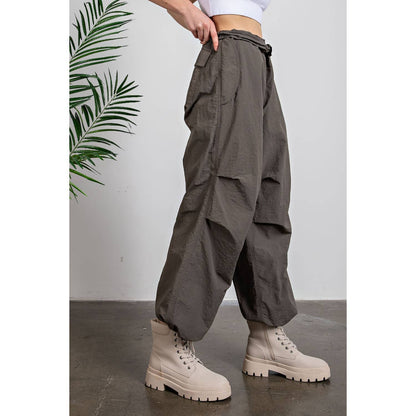 CARGO PANTS: Slate Blue / S NYLON TASLAN BALLON