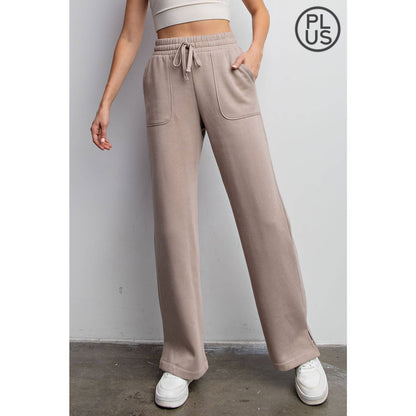 FRENCH TERRY Sky Blue / 2XSTRAIGHT LEG PANTS: