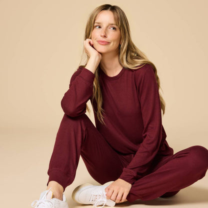 Women's Cloud Soft Dream Crew Neck Lounge Set - Oprah's Fave