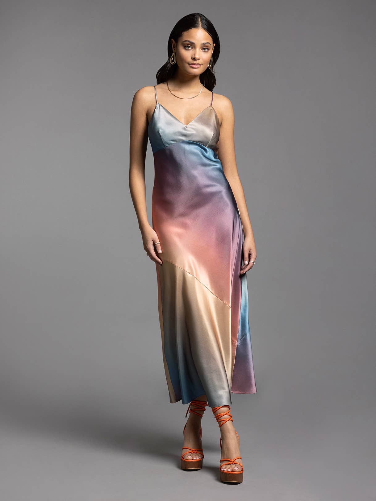 Satin Slip Dress - VIVIANA DRESS
