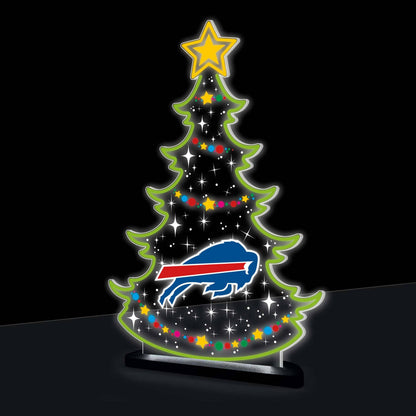 Buffalo Bills NFL Football Holiday Tree Desklite LED Decor