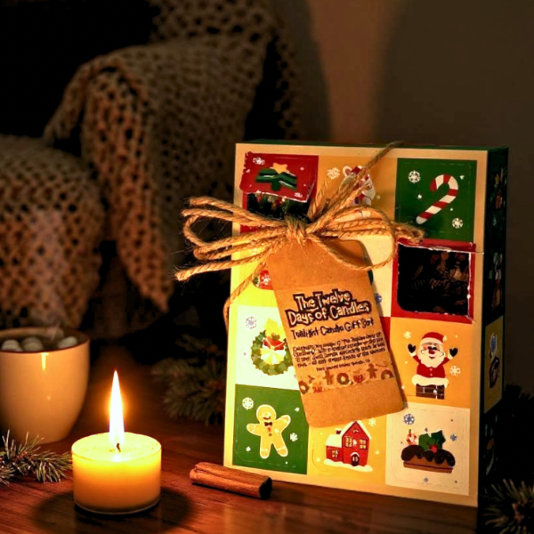 Christmas Tealight Gift Set | 12 Days of Candles 
