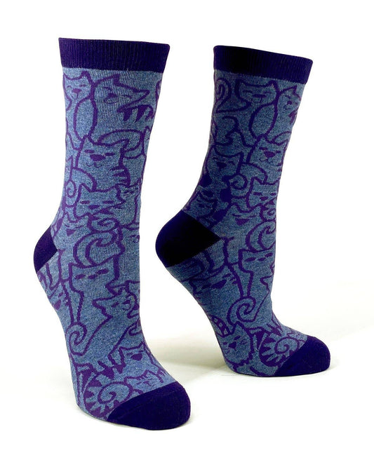 Cats Cats Cats Ladies' Crew Socks