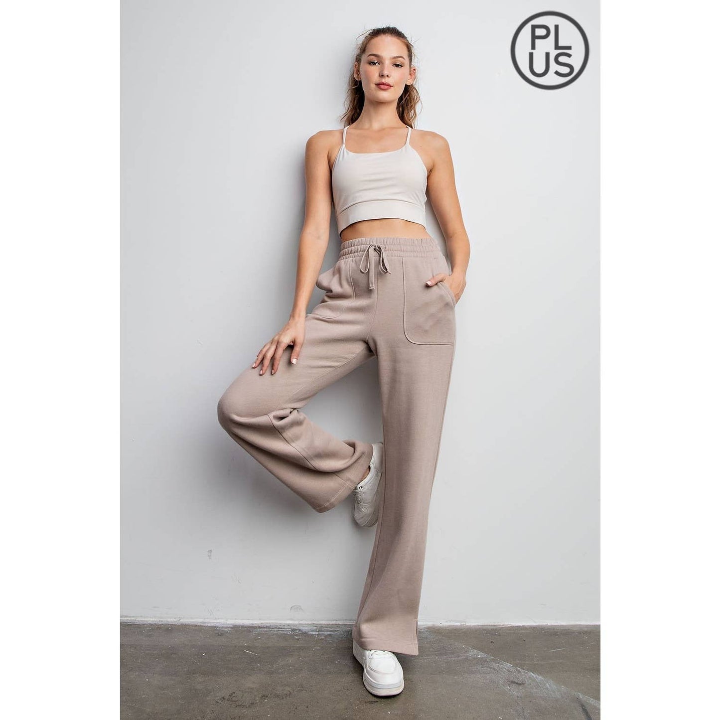 FRENCH TERRY Sky Blue / 3X STRAIGHT LEG PANTS: