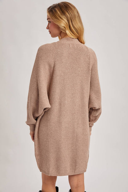 OPEN FRONT BATWING SLEEVE CARDIGAN