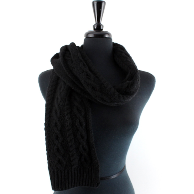 S24152A Cable Knit Scarf