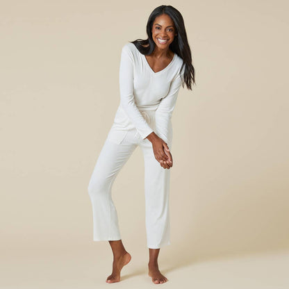 Natalie - Classic V-Neck PJ Set