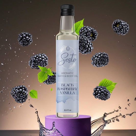Sesto Aromatic Bath & Massage Oil - Black Raspberry Vanilla