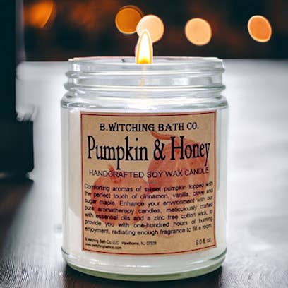 Pumpkin & Honey Soy Wax Candles 9oz