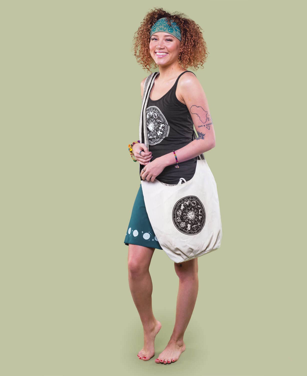 Zodiac Canvas Boho Bag