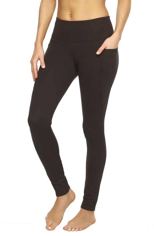 900455 (BLK) / XL  Athletic Pocket Leggings: Black