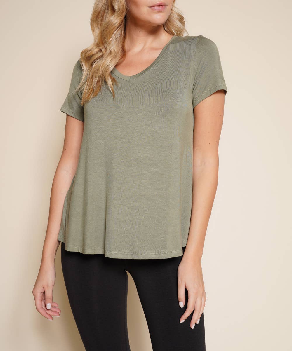 BAMBOO V NECK CLASSIC TOP PACKDEAL
