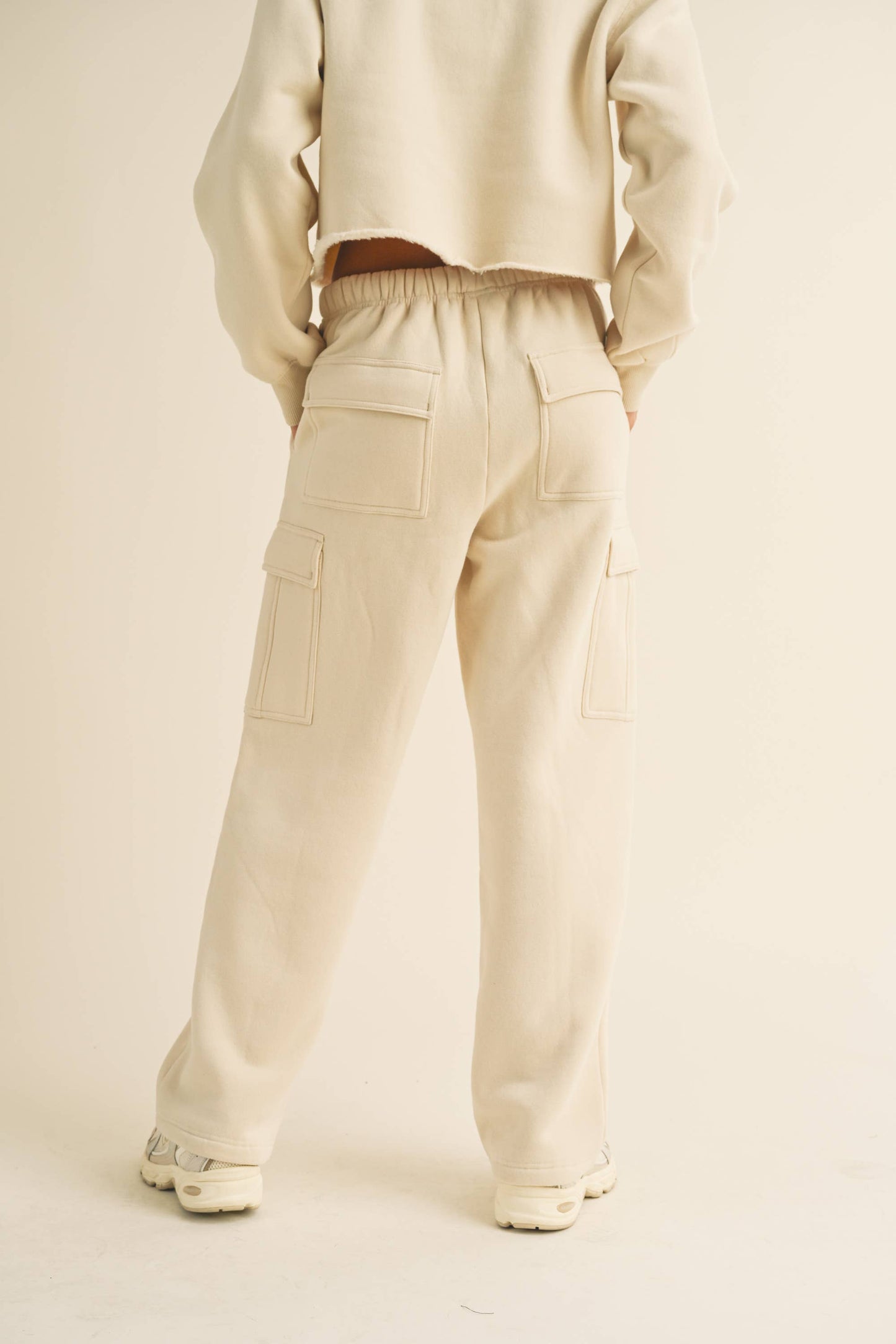 CARGO POCKET SWEATPANTS: BLACK / L P3135ST