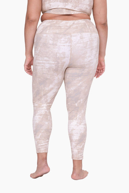 CURVY Concrete High-Waist Leggings: GREY / XL:1XL:2XL:3XL (2:2:1:1) a1263p