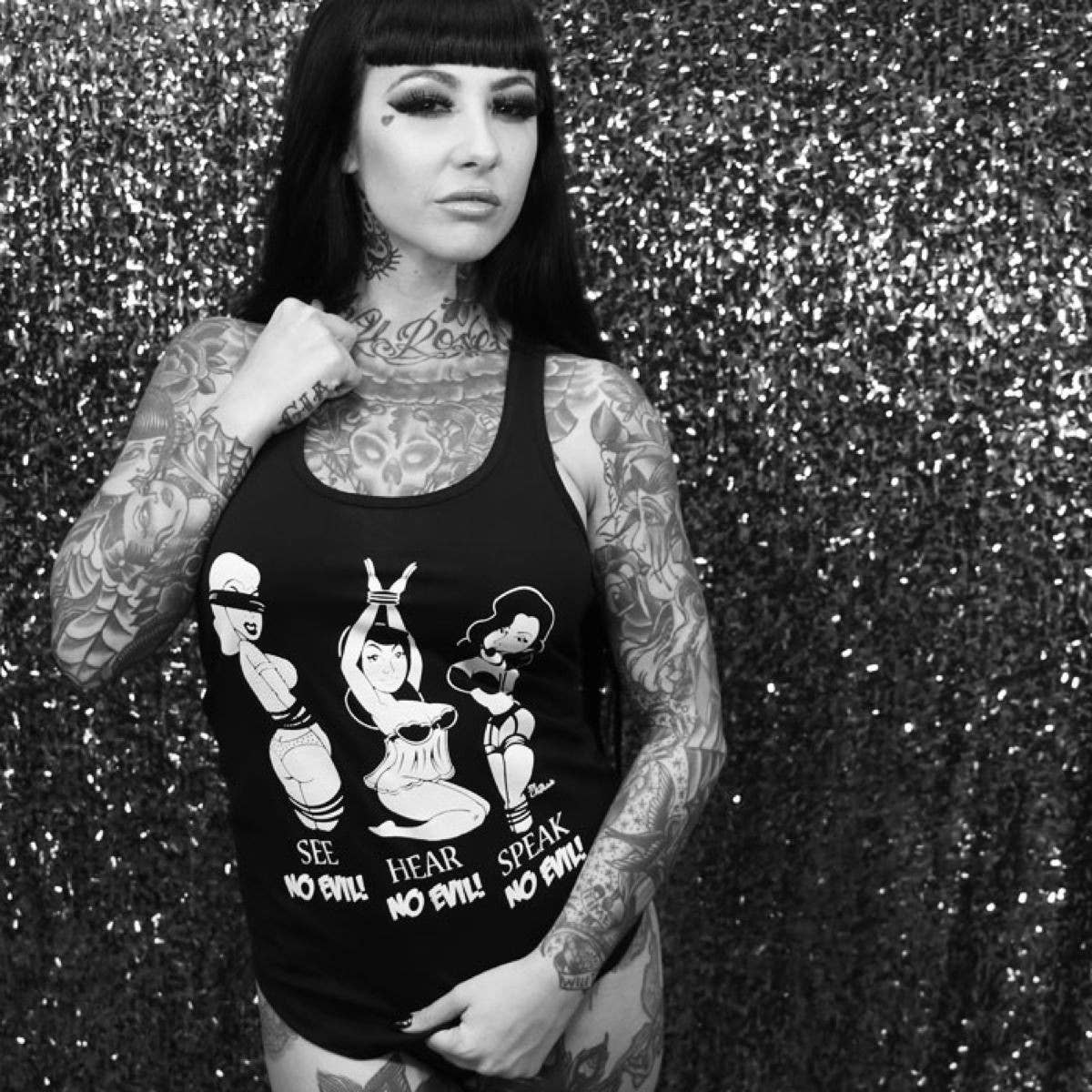 No Evil Tank: Black Cream / L