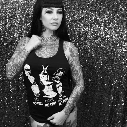 No Evil Tank: Black Cream / L