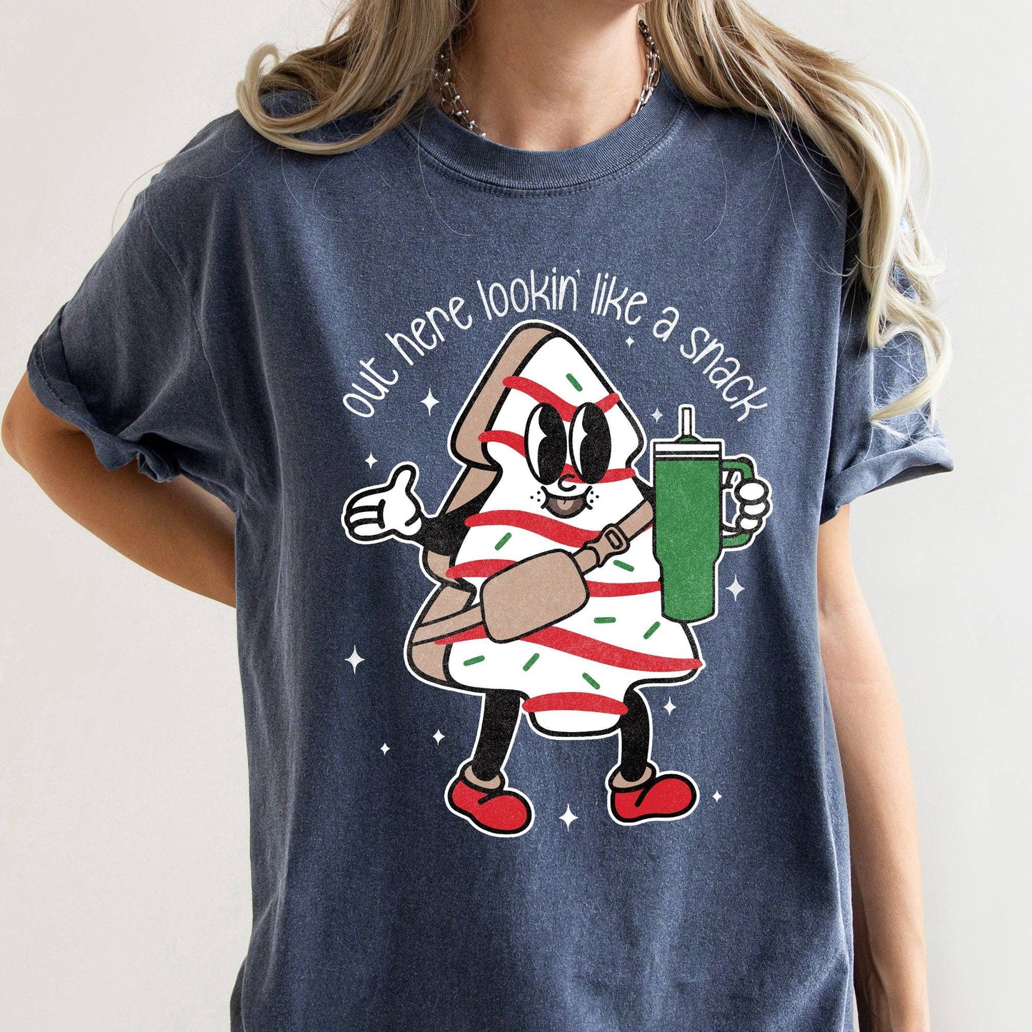 Out Here Looking Like A Snack, Christmas Tree, Bougie Tshirt