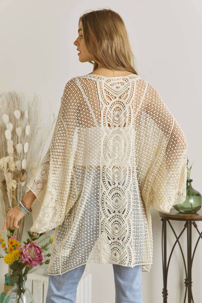 CET2061A - POPCORN CROCHET CARDIGAN