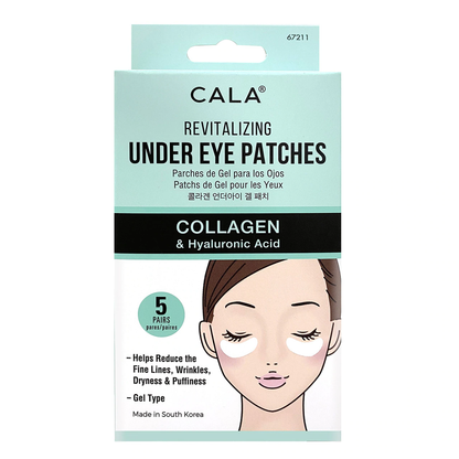 CALA Under Eye Patches (5 pairs/pack): Collagen & Hyaluronic Acid