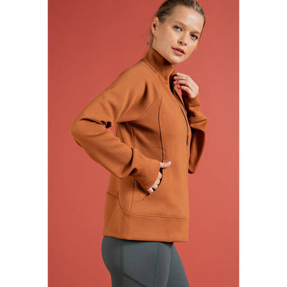 PONTI JACKET WITH POCKET: Charcoal / M