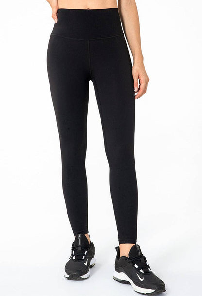 High Rise Contouring Full Length Leggings: Light Pastel Purple / Large-8-10