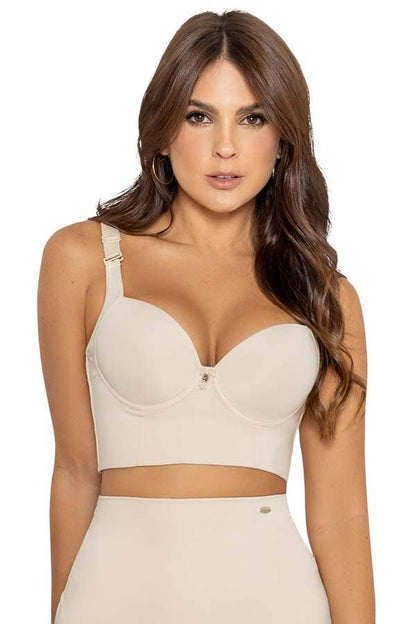 Max Back Coverage Bra: Beige / 34D