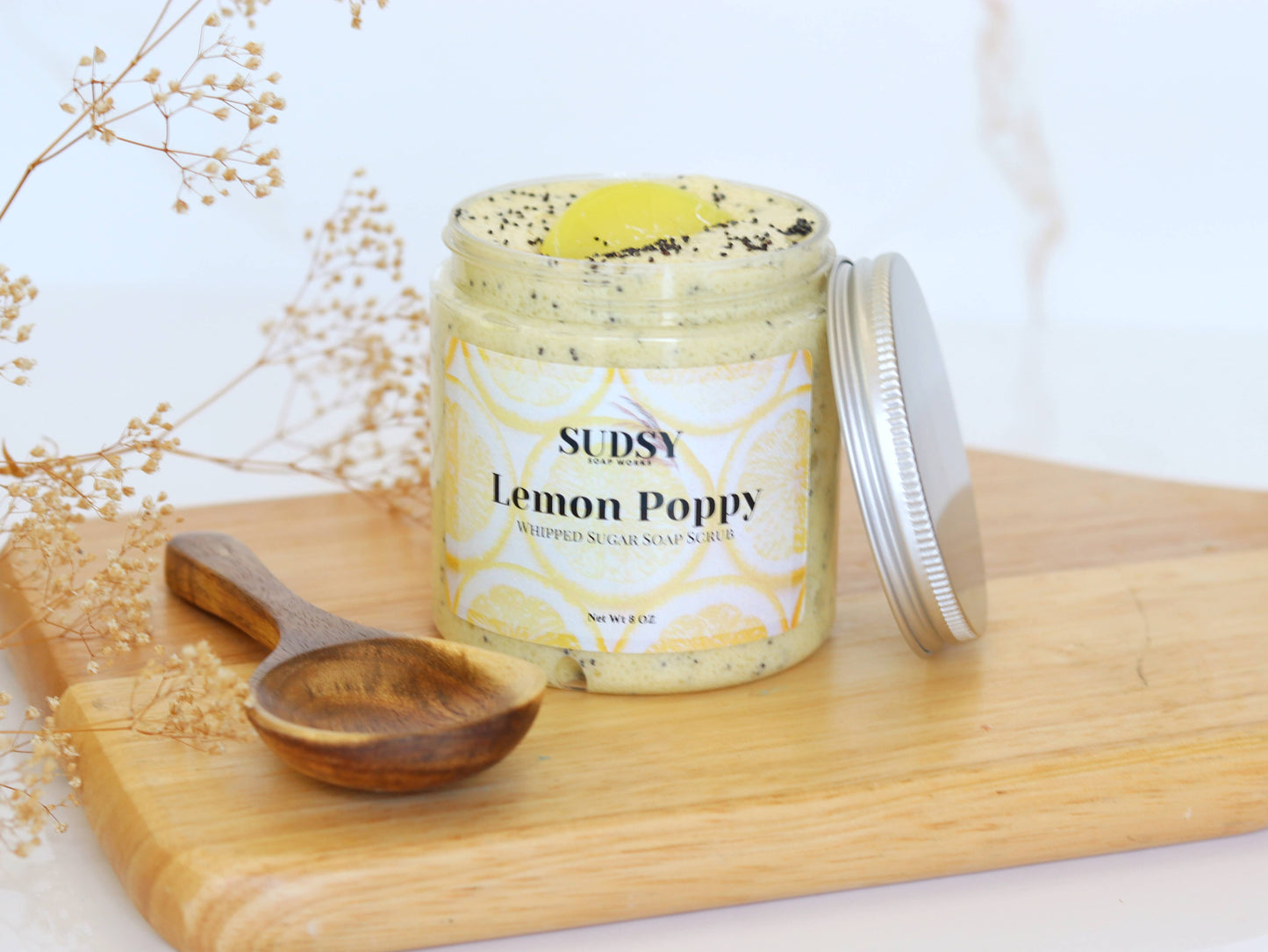 Lemon Poppy Whipped Sugar Scrub