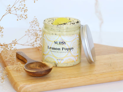 Lemon Poppy Whipped Sugar Scrub