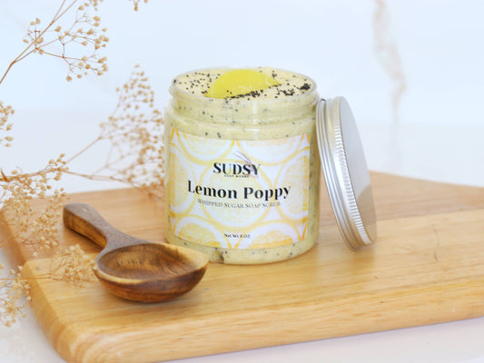 Lemon Poppy Whipped Sugar Scrub