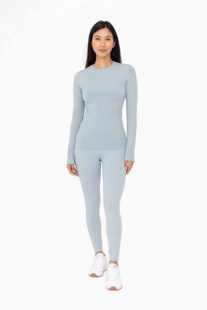 Laser-Cut and Bonded Essential Foldover Highwaist Leggings: CANDY PINK / S:M:L (2:2:2)