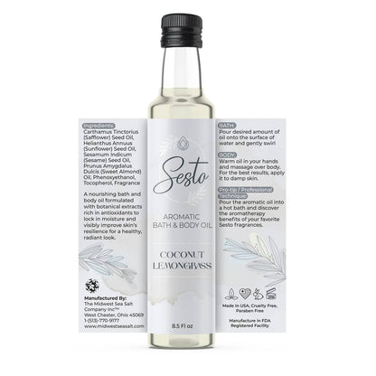 Sesto Aromatic Bath & Massage Oil - Coconut Lemongrass
