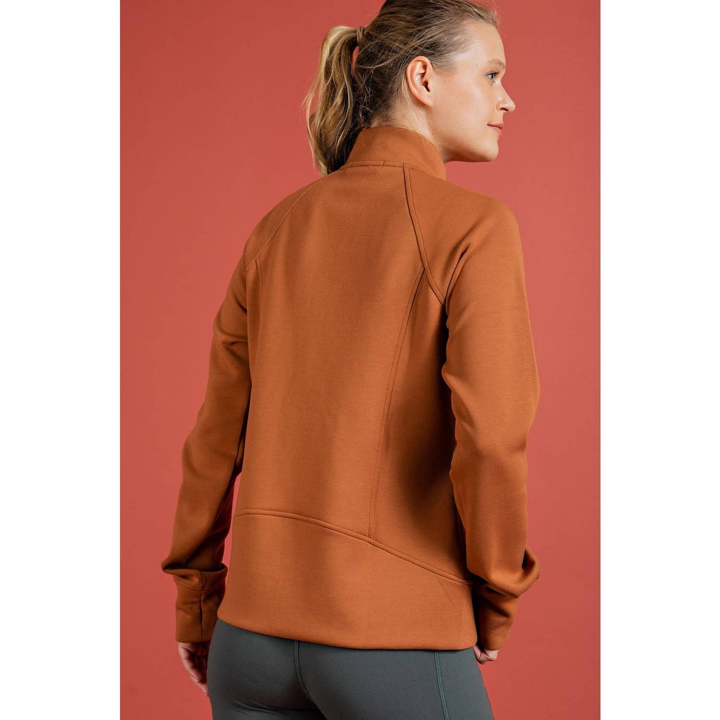 PONTI JACKET WITH POCKET: Charcoal / L