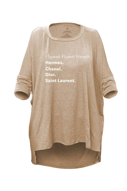 I Speak MIMI TEE - Fluent French: WHITE