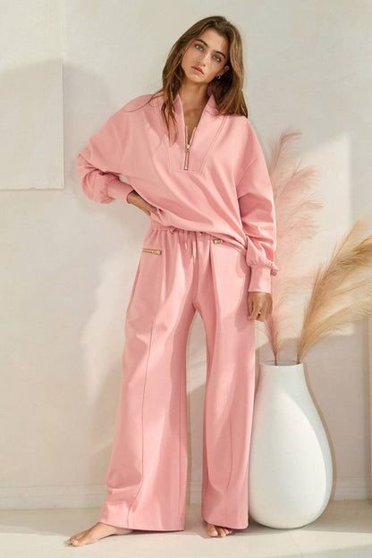 IP5462 Oversized Sweatsuit Pants With Zipper Pockets