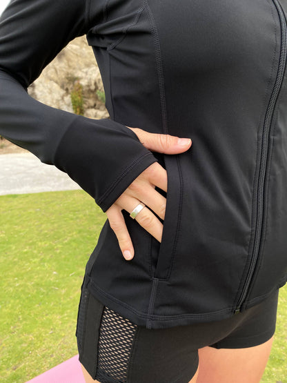 Hooded Zip Periwinkle / Medium 6-8Active Jacket: