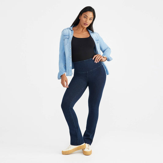 Denim Bootcut Shaping Legging  - Plus Sizes Available