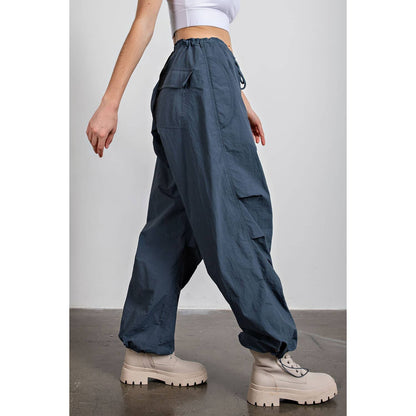 CARGO PANTS: Olive / M NYLON TASLAN BALLON