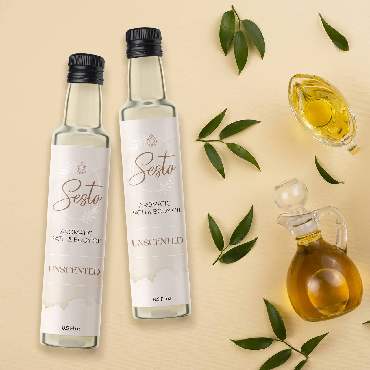 Sesto Aromatic Bath & Massage Oil - Unscented - 8.5oz