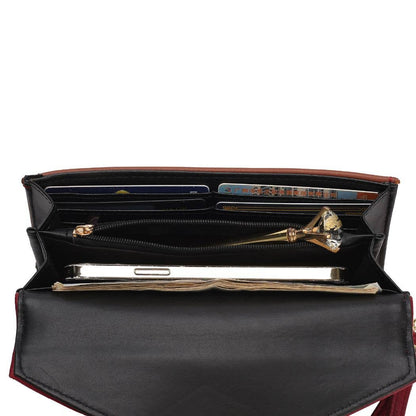 MKF Collection Kearny Vegan Leather Women Wallet Bag by Mia: Pewter